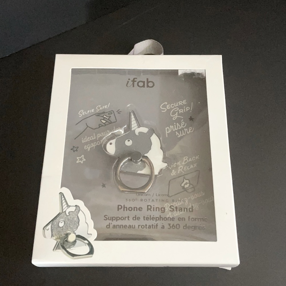 Unicorn Phone Ring Stand IFAB Cure Gifts Accessories New NWT Christmas Gift